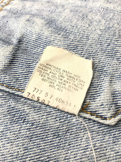 【中古品】【メンズ】 80’s～90's VINTAGE DENIMJACKET 70507 80～90年代 ヴィンテージ デニムジャケット ボタン裏刻印777 ライトアウター 146-250911-yy-26-tag サイズ：L カラー：ライトブルー 万代Net店