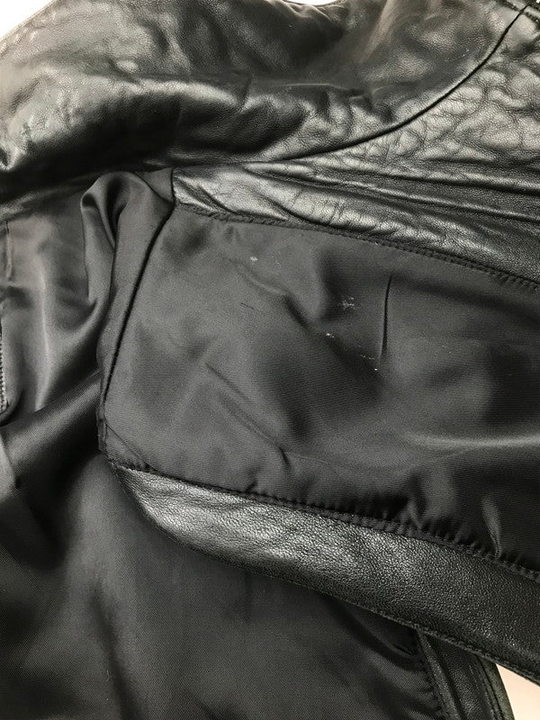 【現状渡し品】【メンズ】 Banana Republic バナナリパブリック 90~00's FULL ZIP LEATHER VEST 90~2000年代 フルジップ レザーベスト トップス 146-250912-rt-01-tag サイズ：XL カラー：ブラック 万代Net店