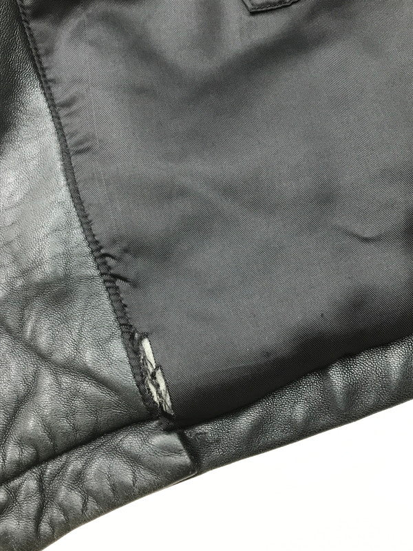 【現状渡し品】【メンズ】 Banana Republic バナナリパブリック 90~00's FULL ZIP LEATHER VEST 90~2000年代 フルジップ レザーベスト トップス 146-250912-rt-01-tag サイズ：XL カラー：ブラック 万代Net店
