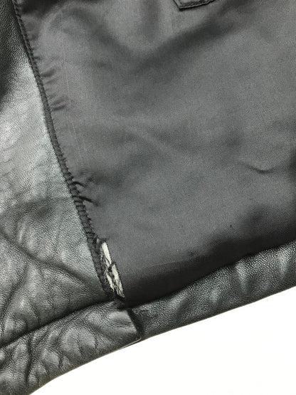 【現状渡し品】【メンズ】 Banana Republic バナナリパブリック 90~00's FULL ZIP LEATHER VEST 90~2000年代 フルジップ レザーベスト トップス 146-250912-rt-01-tag サイズ：XL カラー：ブラック 万代Net店