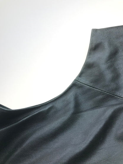 【現状渡し品】【メンズ】 Banana Republic バナナリパブリック 90~00's FULL ZIP LEATHER VEST 90~2000年代 フルジップ レザーベスト トップス 146-250912-rt-01-tag サイズ：XL カラー：ブラック 万代Net店