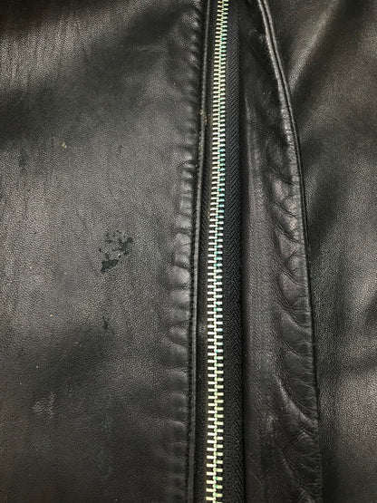 【現状渡し品】【メンズ】 Banana Republic バナナリパブリック 90~00's FULL ZIP LEATHER VEST 90~2000年代 フルジップ レザーベスト トップス 146-250912-rt-01-tag サイズ：XL カラー：ブラック 万代Net店