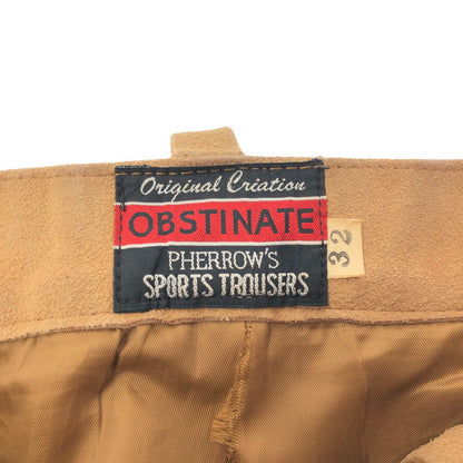 【現状渡し品】【メンズ】 PHERROW'S フェローズ OBSTINATE SUEDE PANTS スエード パンツ ボトムス 156-260827-rt-06-tagh サイズ：32 カラー：ブラウン 万代Net店