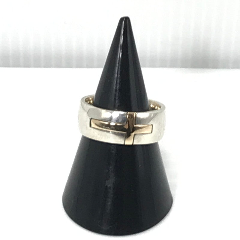 【中古品】【メンズ】 SV925 K10 CROSS RING クロスモチーフ リング 指輪 アクセサリー 193-260624-na-02-tagh カラー：シルバー 万代Net店
