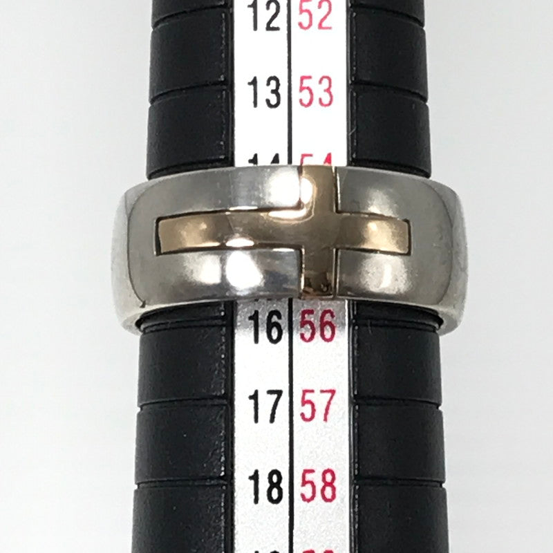 【中古品】【メンズ】 SV925 K10 CROSS RING クロスモチーフ リング 指輪 アクセサリー 193-260624-na-02-tagh カラー：シルバー 万代Net店