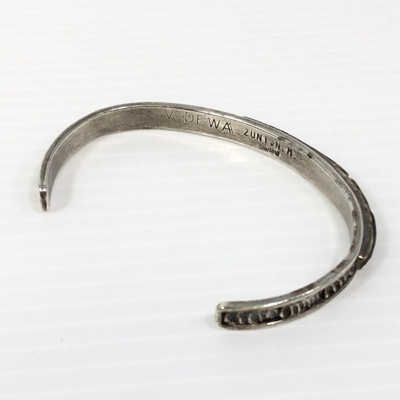 【現状渡し品】【メンズ】 ZUNI ズニ族 V.DEWA作 STERLING INLAY BANGLE スターリング インレイバングル アクセサリー 191-250827-hi-06-tag カラー：シルバー 万代Net店