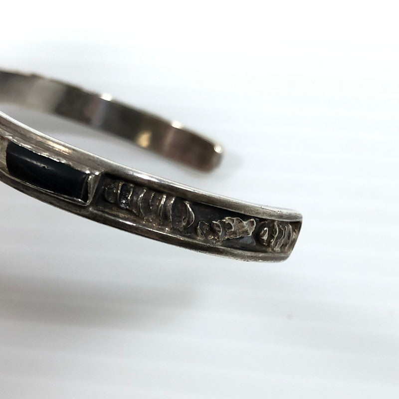 【現状渡し品】【メンズ】 ZUNI ズニ族 V.DEWA作 STERLING INLAY BANGLE スターリング インレイバングル アクセサリー 191-250827-hi-06-tag カラー：シルバー 万代Net店