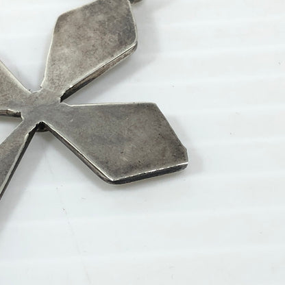 【中古品】【メンズ】 MEXICAN JEWELRY メキシカン ジュエリー SV925 ターコイズ クロスモチーフ ペンダントトップ アクセサリー 192-250827-hi-09-tag カラー：シルバー 万代Net店