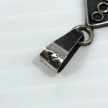 【中古品】【メンズ】 MEXICAN JEWELRY メキシカン ジュエリー SV925 ターコイズ クロスモチーフ ペンダントトップ アクセサリー 192-250827-hi-09-tag カラー：シルバー 万代Net店