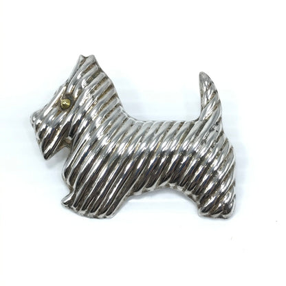 【中古品】【レディース】 MEXICAN JEWELRY メキシカン ジュエリー SV925 2トーン ドッグモチーフ ブローチ TS-31 アクセサリー 193-250830-hi-01-tag カラー：シルバー/ゴールド 万代Net店