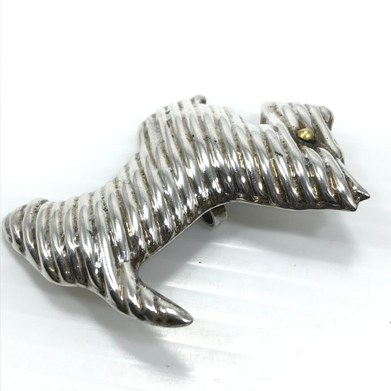【中古品】【レディース】 MEXICAN JEWELRY メキシカン ジュエリー SV925 2トーン ドッグモチーフ ブローチ TS-31 アクセサリー 193-250830-hi-01-tag カラー：シルバー/ゴールド 万代Net店