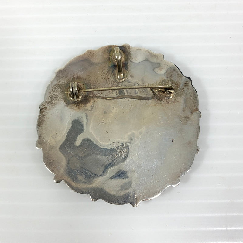 【中古品】【レディース】 MEXICAN JEWELRY メキシカン ジュエリー SV925 SHELL BROOCH シェルブローチ ひも付き アクセサリー 193-250827-hi-10-tag カラー：シルバー 万代Net店