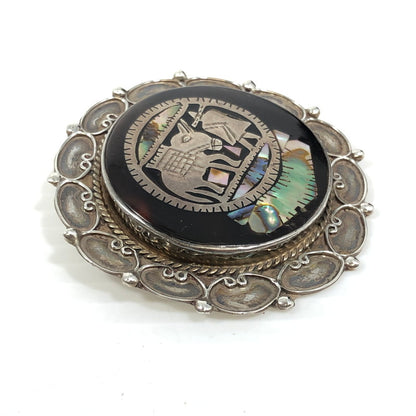 【中古品】【レディース】 MEXICAN JEWELRY メキシカン ジュエリー SV925 SHELL BROOCH シェルブローチ ひも付き アクセサリー 193-250827-hi-10-tag カラー：シルバー 万代Net店
