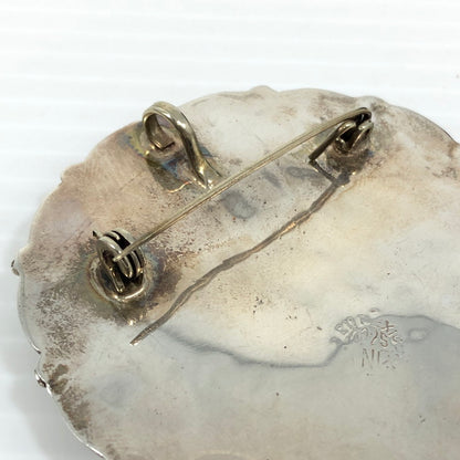 【中古品】【レディース】 MEXICAN JEWELRY メキシカン ジュエリー SV925 SHELL BROOCH シェルブローチ ひも付き アクセサリー 193-250827-hi-10-tag カラー：シルバー 万代Net店