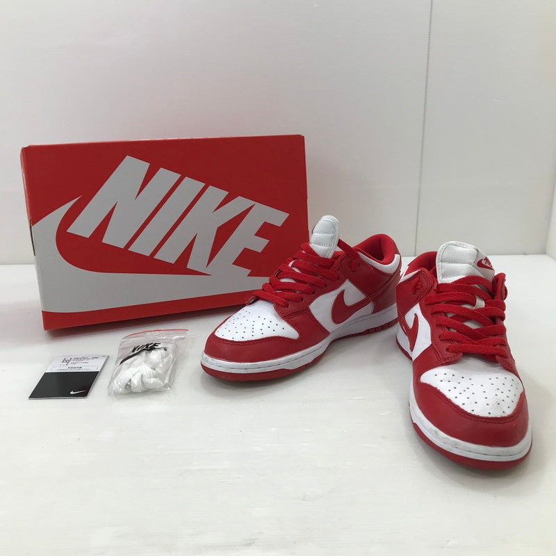 【中古品】【メンズ】 NIKE ナイキ DUNK LOW SP WHITE AND UNIVERSITY RED CU1727-100 ダンク ロー SP スニーカー 靴 160-250903-rt-08-tag サイズ：26.5cm US 8.5 カラー：ホワイト/ユニバーシティーレッド 万代Net店