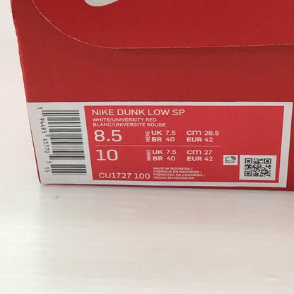 【中古品】【メンズ】 NIKE ナイキ DUNK LOW SP WHITE AND UNIVERSITY RED CU1727-100 ダンク ロー SP スニーカー 靴 160-250903-rt-08-tag サイズ：26.5cm US 8.5 カラー：ホワイト/ユニバーシティーレッド 万代Net店