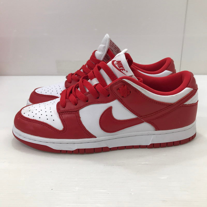 【中古品】【メンズ】 NIKE ナイキ DUNK LOW SP WHITE AND UNIVERSITY RED CU1727-100 ダンク ロー SP スニーカー 靴 160-250903-rt-08-tag サイズ：26.5cm US 8.5 カラー：ホワイト/ユニバーシティーレッド 万代Net店