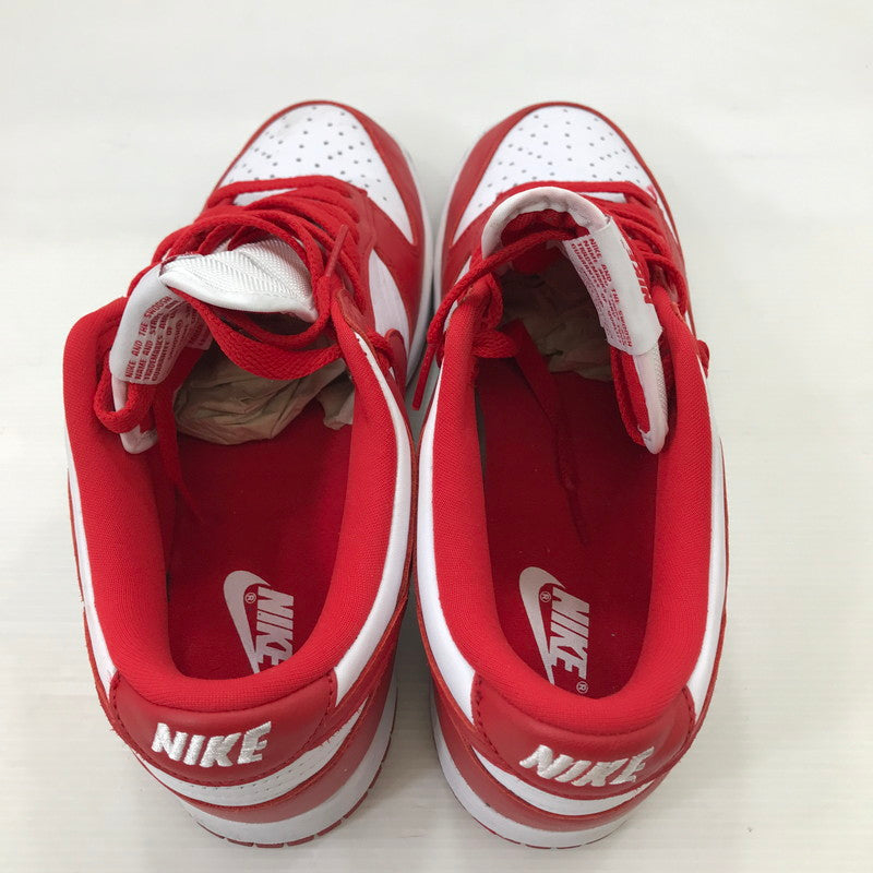 【中古品】【メンズ】 NIKE ナイキ DUNK LOW SP WHITE AND UNIVERSITY RED CU1727-100 ダンク ロー SP スニーカー 靴 160-250903-rt-08-tag サイズ：26.5cm US 8.5 カラー：ホワイト/ユニバーシティーレッド 万代Net店