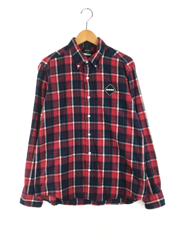 【中古品】【メンズ】 F.C.R.B. エフシーアールビー 18AW 40 STAR FLANNEL SHIRT FCRB-189056 背中 プリント フランネルシャツ トップス 142-250904-rt-05-tag サイズ：M カラー：レッド 万代Net店