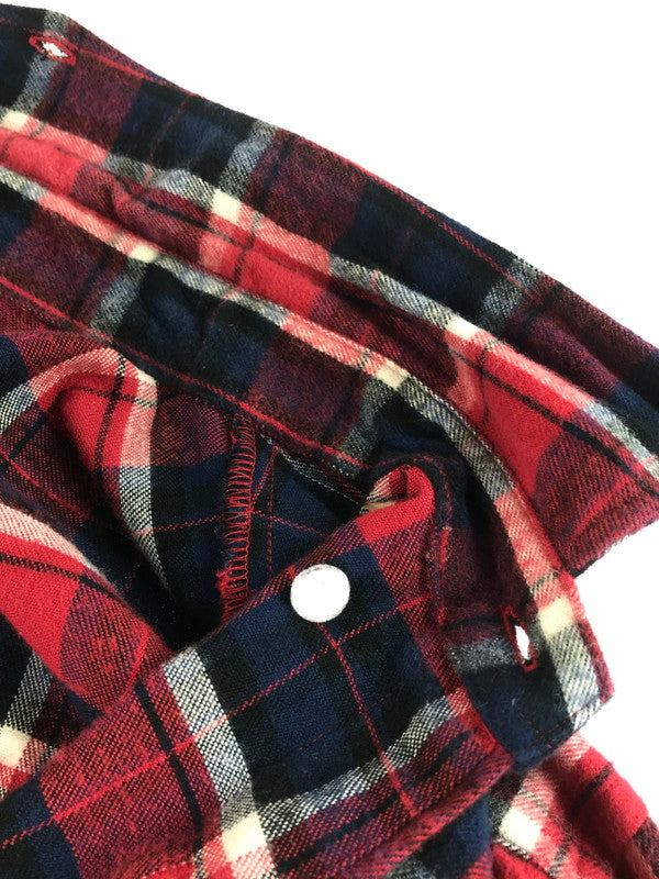 【中古品】【メンズ】 F.C.R.B. エフシーアールビー 18AW 40 STAR FLANNEL SHIRT FCRB-189056 背中 プリント フランネルシャツ トップス 142-250904-rt-05-tag サイズ：M カラー：レッド 万代Net店