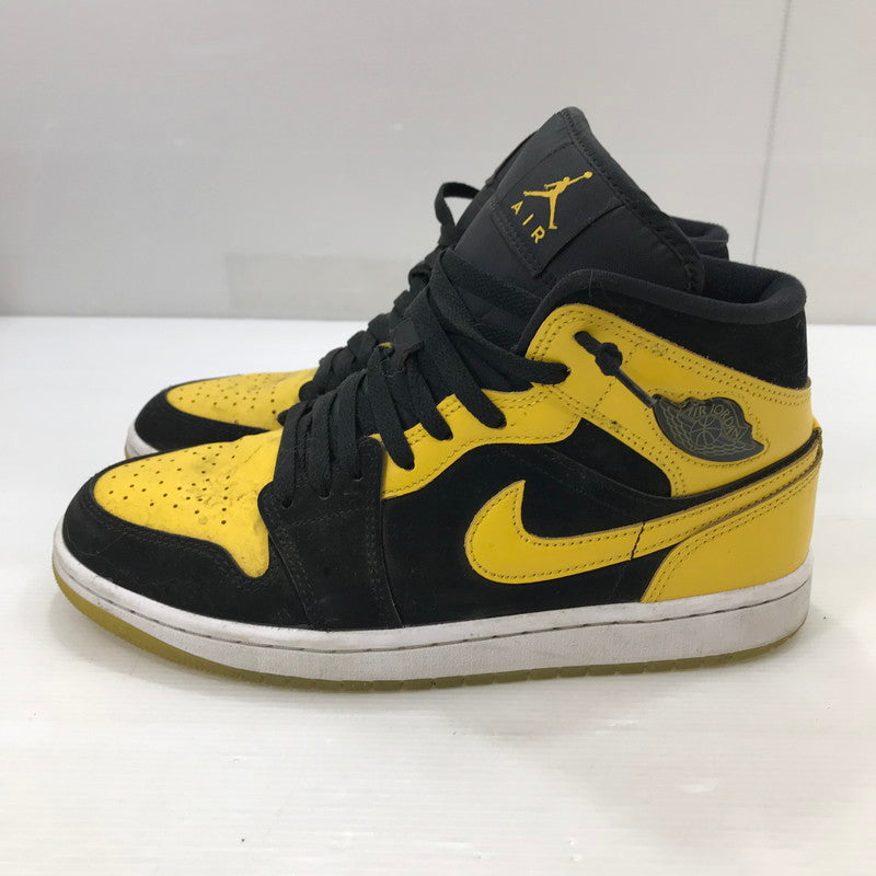 【中古品】【メンズ】 NIKE ナイキ AIR JORDAN 1 MID SE NEW LOVE (2025) HJ6654-071 エアジョーダン1 ミッド SE ニューラブ (2025) スニーカー 靴 160-250903-rt-02-tag サイズ：26cm US 8 カラー：ブラック/イエロー 万代Net店