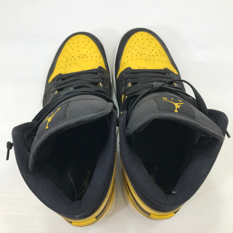 【中古品】【メンズ】 NIKE ナイキ AIR JORDAN 1 MID SE NEW LOVE (2025) HJ6654-071 エアジョーダン1 ミッド SE ニューラブ (2025) スニーカー 靴 160-250903-rt-02-tag サイズ：26cm US 8 カラー：ブラック/イエロー 万代Net店