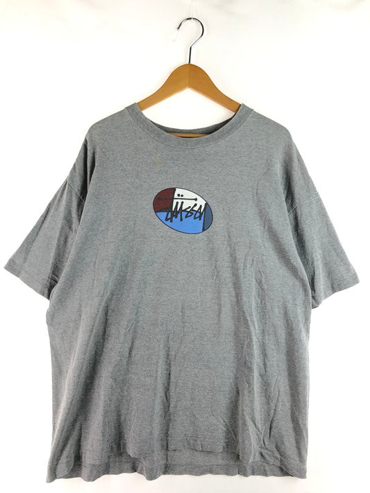 【現状渡し品】【メンズ】 OLD STUSSY オールドステューシー 90's VINTAGE LOGO PRINT S/S TEE 90年代 ヴィンテージ ロゴプリント ショートスリーブ Tシャツ USA製 半袖 トップス 142-250902-yy-07-tag サイズ：XL カラー：グレー 万代Net店