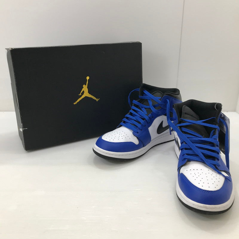 【中古品】【メンズ】 NIKE ナイキ AIR JORDAN 1 MID GAME ROYAL WHITE BLACK DQ8426-402 エアジョーダン1 スニーカー 靴 160-250903-rt-01-tag サイズ：27.5cm US 9.5 カラー：ゲームロイヤル/ホワイト/ブラック 万代Net店