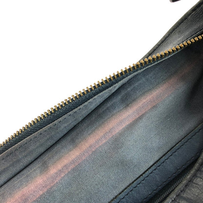 【中古品】【レディース】 MOTHERHOUSE マザーハウス LEATHER SHOULDER BAG レザー ショルダーバッグ カバン 188-250916-na-07-tag カラー：ネイビー 万代Net店