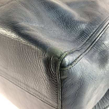 【中古品】【レディース】 MOTHERHOUSE マザーハウス LEATHER SHOULDER BAG レザー ショルダーバッグ カバン 188-250916-na-07-tag カラー：ネイビー 万代Net店