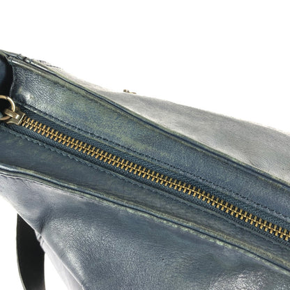 【中古品】【レディース】 MOTHERHOUSE マザーハウス LEATHER SHOULDER BAG レザー ショルダーバッグ カバン 188-250916-na-07-tag カラー：ネイビー 万代Net店