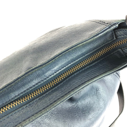 【中古品】【レディース】 MOTHERHOUSE マザーハウス LEATHER SHOULDER BAG レザー ショルダーバッグ カバン 188-250916-na-07-tag カラー：ネイビー 万代Net店