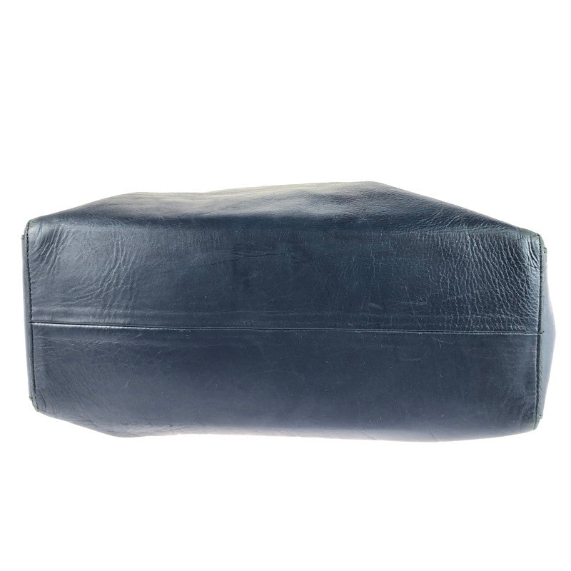 【中古品】【レディース】 MOTHERHOUSE マザーハウス LEATHER SHOULDER BAG レザー ショルダーバッグ カバン 188-250916-na-07-tag カラー：ネイビー 万代Net店