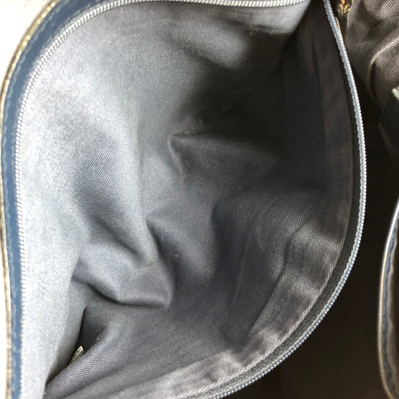 【中古品】【レディース】 MOTHERHOUSE マザーハウス LEATHER SHOULDER BAG レザー ショルダーバッグ カバン 188-250916-na-07-tag カラー：ネイビー 万代Net店