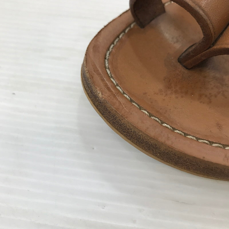 【中古品】【レディース】 CELINE セリーヌ LEATHER STRAP SANDALS レザー ストラップ サンダル シューズ 靴 183-250828-yy-04-tag サイズ：35 カラー：ブラウン 万代Net店