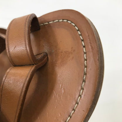 【中古品】【レディース】 CELINE セリーヌ LEATHER STRAP SANDALS レザー ストラップ サンダル シューズ 靴 183-250828-yy-04-tag サイズ：35 カラー：ブラウン 万代Net店