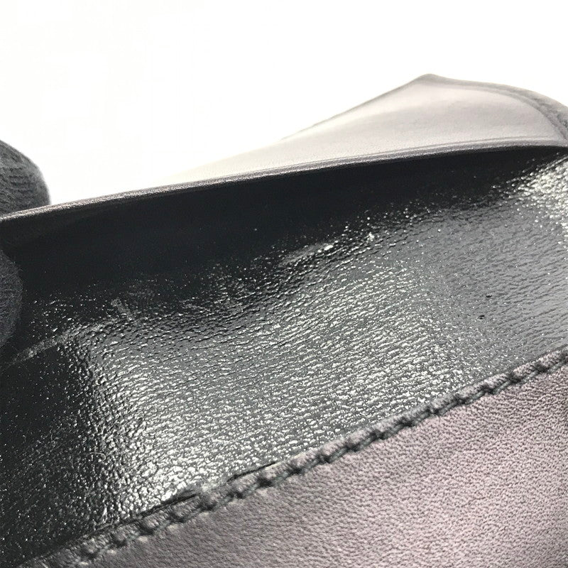 【ジャンク品】【メンズ】 Salvatore Ferragamo サルヴァトーレフェラガモ KEY CASE 三つ折り キーケース キーリング 財布 200-250830-hi-07-tag カラー：ブラック 万代Net店