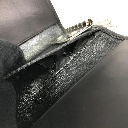 【ジャンク品】【メンズ】 Salvatore Ferragamo サルヴァトーレフェラガモ KEY CASE 三つ折り キーケース キーリング 財布 200-250830-hi-07-tag カラー：ブラック 万代Net店