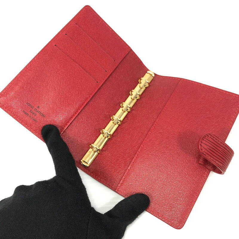 【現状渡し品】【レディース】 LOUIS VUITTON ルイ・ヴィトン エピ アジェンダPM R20057 手帳カバー 179-250830-hi-10-tag カラー：カスティリアンレッド 万代Net店