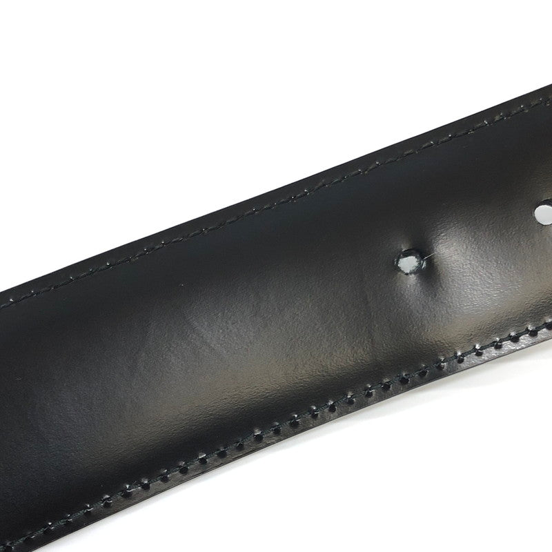 【中古品】【メンズ】 BVLGARI ブルガリ ラウンドロゴ バックル ベルト 38955 服飾小物 183-250903-na-10-tag サイズ：44/110 カラー：ブラック 万代Net店