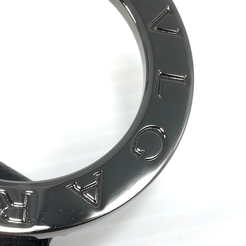 【中古品】【メンズ】 BVLGARI ブルガリ ラウンドロゴ バックル ベルト 38955 服飾小物 183-250903-na-10-tag サイズ：44/110 カラー：ブラック 万代Net店