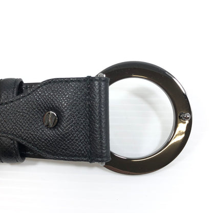 【中古品】【メンズ】 BVLGARI ブルガリ ラウンドロゴ バックル ベルト 38955 服飾小物 183-250903-na-10-tag サイズ：44/110 カラー：ブラック 万代Net店