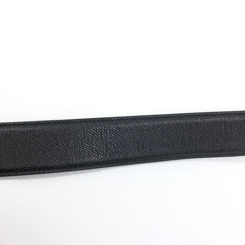 【中古品】【メンズ】 BVLGARI ブルガリ ラウンドロゴ バックル ベルト 38955 服飾小物 183-250903-na-10-tag サイズ：44/110 カラー：ブラック 万代Net店