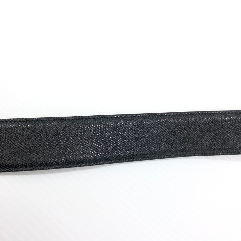 【中古品】【メンズ】 BVLGARI ブルガリ ラウンドロゴ バックル ベルト 38955 服飾小物 183-250903-na-10-tag サイズ：44/110 カラー：ブラック 万代Net店