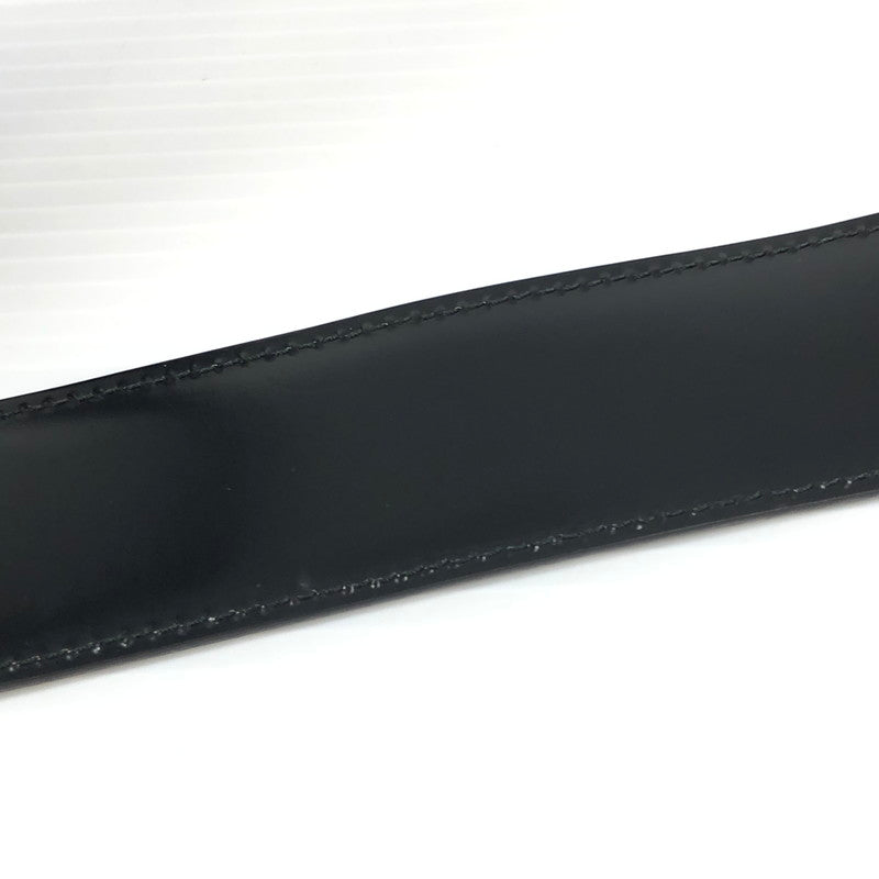 【中古品】【メンズ】 BVLGARI ブルガリ ラウンドロゴ バックル ベルト 38955 服飾小物 183-250903-na-10-tag サイズ：44/110 カラー：ブラック 万代Net店