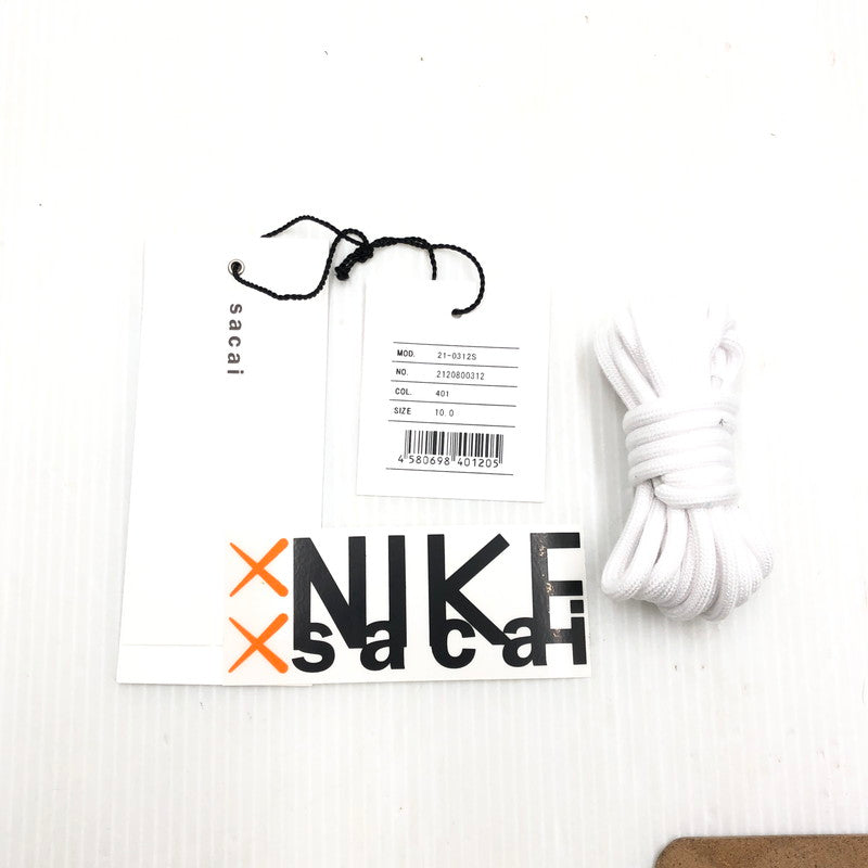 【中古美品】【メンズ】 KAWS × SACAI × NIKE DM7901-400 BLAZER LOW NEPTUNE BLUE スニーカー 靴 160-250828-rt-17-tag サイズ：28cm US 10 カラー：ブルー系 万代Net店