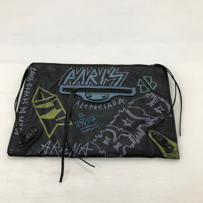 【中古品】【メンズ】 BALENCIAGA バレンシアガ CLUTCH BAG 362967 クラッチバッグ セカンドバッグ カバン 180-250913-na-17-tag カラー：ブラック 万代Net店