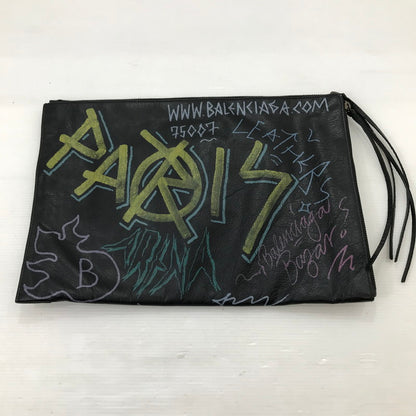 【中古品】【メンズ】 BALENCIAGA バレンシアガ CLUTCH BAG 362967 クラッチバッグ セカンドバッグ カバン 180-250913-na-17-tag カラー：ブラック 万代Net店