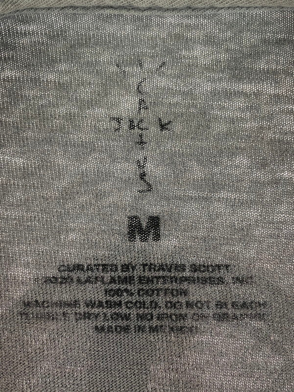 【現状渡し品】【メンズ】 TRAVIS SCOTT トラヴィス スコット CACTUS JACK FORTNITE BACK BLING L/S T-SHIRT カクタスジャック Tシャツ 長袖Tシャツ 142-260108-na-11-tag サイズ：M カラー：グレー系 万代Net店