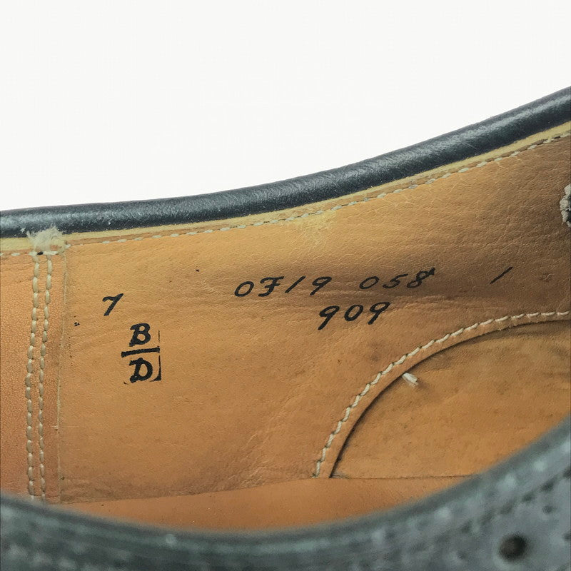 【中古品】【メンズ】 ALDEN オールデン HEMISPHERES エミスフェール 別注 ストレートチップ レザーシューズ 909 ビジネスシューズ 靴 164-250828-yy-06-tag サイズ：7D カラー：ブラック 万代Net店